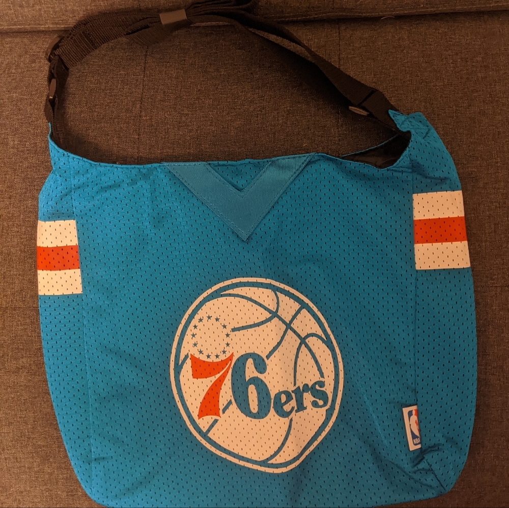 mesh sixers small crossbody bag